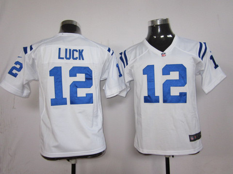 Youth Indianapolis Colts 12 Andrew Luck White Game Nike nfl jerseys